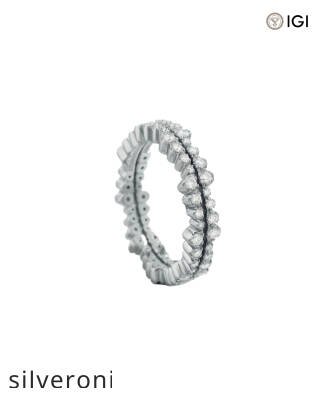 1.05 Carat Round VS Clarity Lab Grown Diamond Ivy Eternity Ring Jacket - 7
