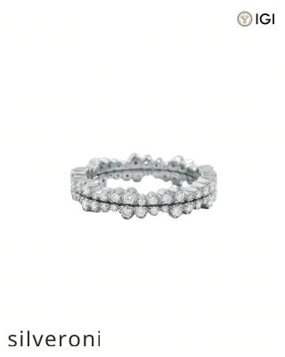 1.05 Carat Round VS Clarity Lab Grown Diamond Ivy Eternity Ring Jacket - 9