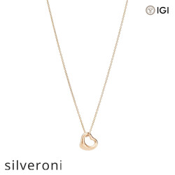 11 mm Heart Shape Open Heart Pendant in 18k Yellow Gold - 2