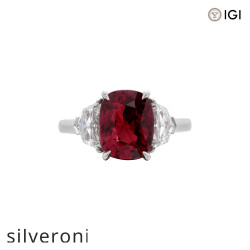 1.15 Carat Cushion Lab Grown Diamond Ring - Silveroni