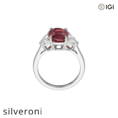 1.15 Carat Cushion Lab Grown Diamond Ring - 3