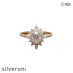 1.18 Carat Oval Lab Grown Diamond Ring - Silveroni
