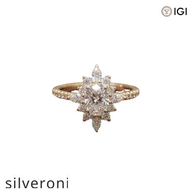 1.18 Carat Oval Lab Grown Diamond Ring - 1