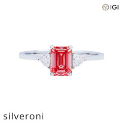1.20 Carat Emerald Cut Lab Grown Diamond Ring - 1