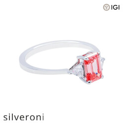 1.20 Carat Emerald Cut Lab Grown Diamond Ring - 2