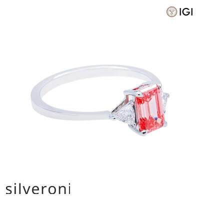 1.20 Carat Emerald Cut Lab Grown Diamond Ring - 2