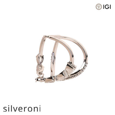 1.44 Carat Pear and Round Lab Grown Diamond Wrap Ring in 14K White Gold - 2