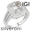 1.50 Carat Emerald Cut Lab Grown Diamond Double Halo Ring in 18K White Gold - 5