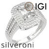 1.50 Carat Emerald Cut Lab Grown Diamond Double Halo Ring in 18K White Gold - 5