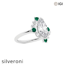 1.50 Carat Marquise Lab Grown Diamond Engagement Ring - 2