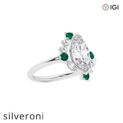 1.50 Carat Marquise Lab Grown Diamond Engagement Ring - 2