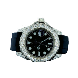 15.00 Carat Round VVS Moissanite Watch - Silveroni