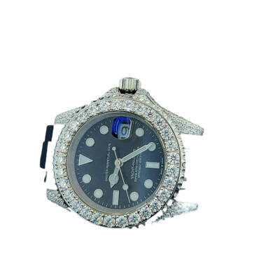 15.00 Carat Round VVS Moissanite Watch - 2