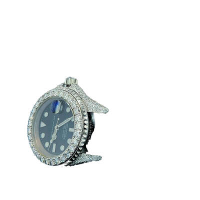 15.00 Carat Round VVS Moissanite Watch - 3