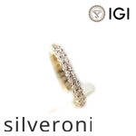 1.55 Carat Oval Lab Grown Diamond Infinity Ring in 18K Yellow Gold - 2