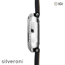1.63 Carat Lab Grown Diamond 28mm White Gold Quartz Watch - 2