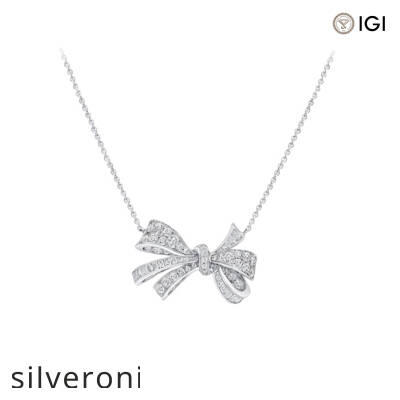 1.70 Carat Tilda’s Bow Classic Diamond Pendant - 1