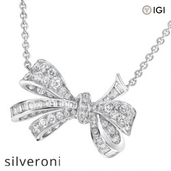 1.70 Carat Tilda’s Bow Classic Diamond Pendant - 2