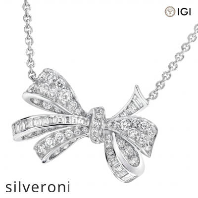 1.70 Carat Tilda’s Bow Classic Diamond Pendant - 2