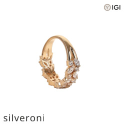 1.77 Carat Marquise and Round Lab Grown Diamond Cluster Ring in 14K Yellow Gold - 2