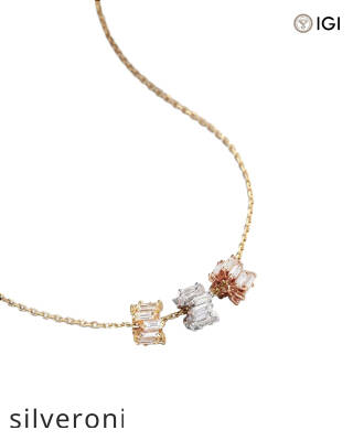 1.80 Carat VS Clarity Triple Diamond Tri-Color Rondelle Pendant - 2