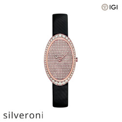 18k Rose Gold 1.41 CTW Lab Grown Diamond Quartz Watch - Silveroni