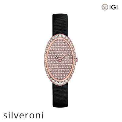 18k Rose Gold 1.41 CTW Lab Grown Diamond Quartz Watch - 1
