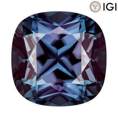 2.20 Carat Cushion Cut Lab-Created Alexandrite - 1