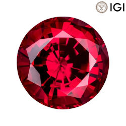 2.25 Carat Round Cut Lab-Created Ruby - Silveroni