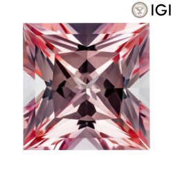 2.52 Carat Lab-Created Pink Champagne Sapphire - Silveroni