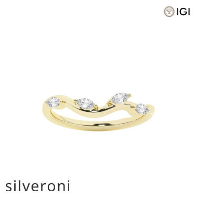 2.00 Carat Marquise Lab Grown Diamond Engagement Ring with Marquise and Round Emerald Side Stones - 5