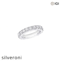 2.00 Carat Round Castle Set Diamond Wedding Band - Silveroni