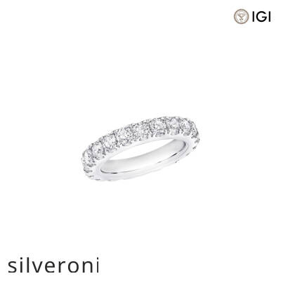 2.00 Carat Round Castle Set Diamond Wedding Band - 1