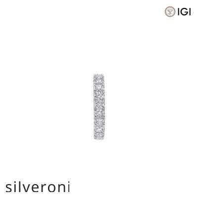 2.00 Carat Round Castle Set Diamond Wedding Band - 2