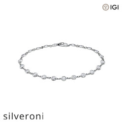 2.30 Carat Cushion Cut Lab Grown Diamond Platinum Bracelet - Silveroni