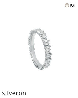 2.40 Carat Lab Grown Baguette Diamond Midi Eternity Ring Jackets - 2