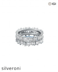 2.40 Carat Lab Grown Baguette Diamond Midi Eternity Ring Jackets - 3