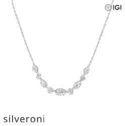 2.50 Carat Lab Grown Diamond Necklace in 18K Recycled Gold - Silveroni