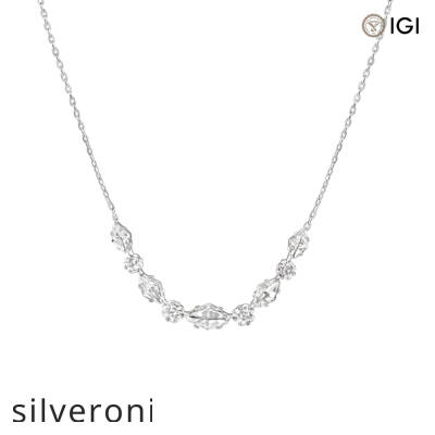 2.50 Carat Lab Grown Diamond Necklace in 18K Recycled Gold - 2