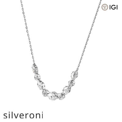 2.50 Carat Lab Grown Diamond Necklace in 18K Recycled Gold - 3