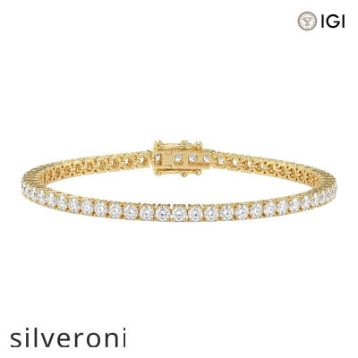 3.00 Carat D Color Lab Grown Diamond Tennis Bracelet - 1