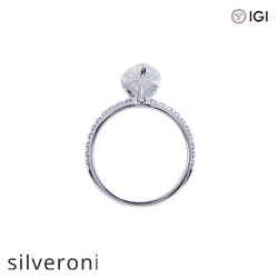 3.00 Carat Pear Cut Lab Grown Diamond Ring - 3