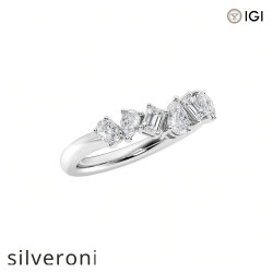 3.00 Carat Round Lab Grown Diamond Five-Stone Band - 3