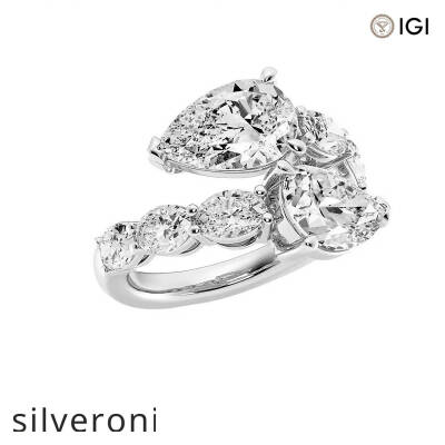 3.00 Carat Round Lab Grown Diamond Five-Stone Band - 4