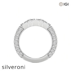 3.00 Carat Round Lab Grown Diamond Five-Stone Band - 5