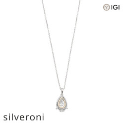 3.04 Carat Pear Shape Lab Grown Diamond Pendant Necklace - 2