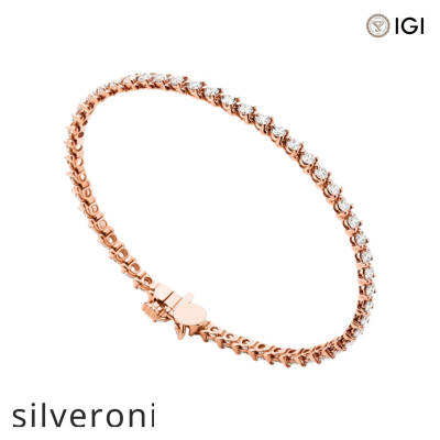 3.08 Carat Marquise Lab Grown Diamond Tennis Bracelet in Rose Gold - 2
