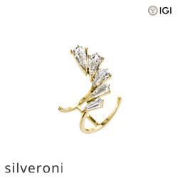 3.40 Carat Phoenix Diamond Wing Open Ring - Silveroni