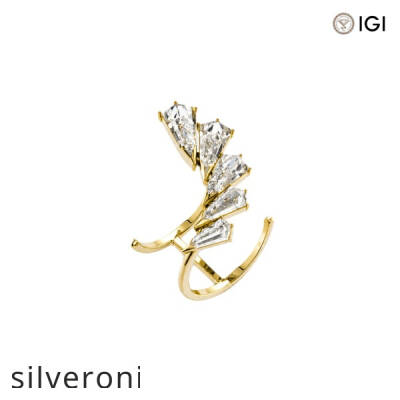 3.40 Carat Phoenix Diamond Wing Open Ring - 1