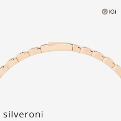 3.50 Carat Pear Lab Grown Diamond Flex Bangle Bracelet 14K Rose Gold - 3